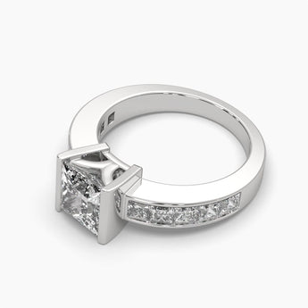 Ivana Jewels Rings Fancy Princess Shape Diamond Ring