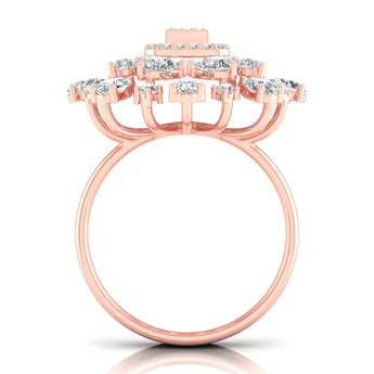 Ivana Jewels Rings Floret Diamond Halo Ring