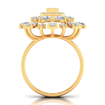 Ivana Jewels Rings Floret Diamond Halo Ring