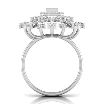 Ivana Jewels Rings Floret Diamond Halo Ring