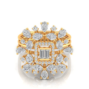 Ivana Jewels Rings Floret Diamond Halo Ring