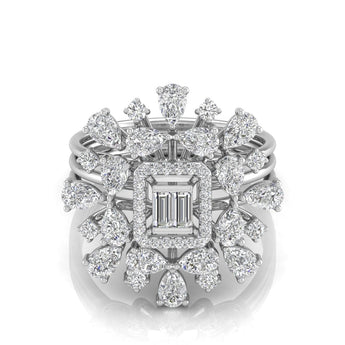 Ivana Jewels Rings Floret Diamond Halo Ring