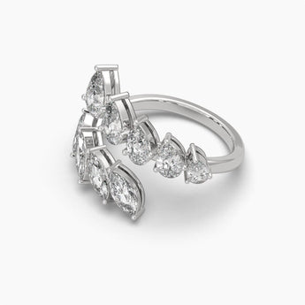 Ivana Jewels Rings Marquise Flow Open Ring