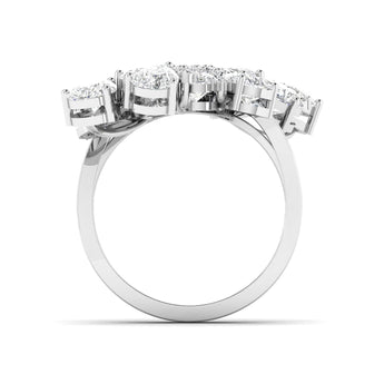 Ivana Jewels Rings Pear-Cut Diamond Cluster Ring in  Gold