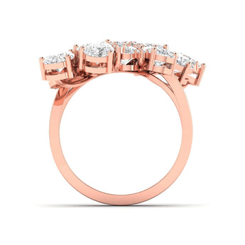 Ivana Jewels Rings Pear-Cut Diamond Cluster Ring in  Gold