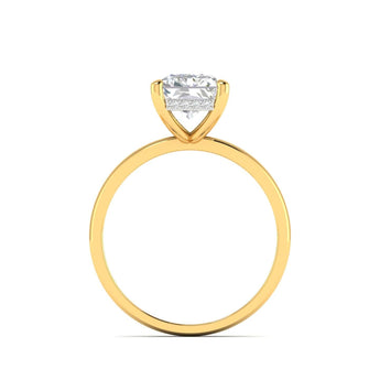 Ivana Jewels Rings Radiant Cut Diamond Solitaire Ring