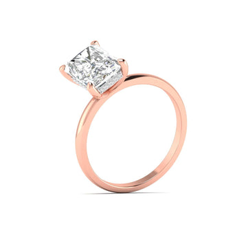 Ivana Jewels Rings Radiant Cut Diamond Solitaire Ring