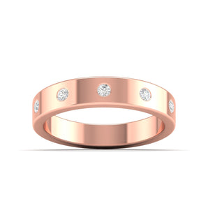 Ivana Jewels Rings Rose Gold / 14KT 0.21 Ct Dainty Diamond Gold Band