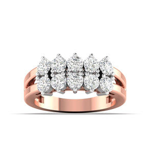 Ivana Jewels Rings Rose Gold / 14KT 1.10 Carat Diamond Five Stone Band