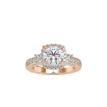 Ivana Jewels Rings Rose Gold / 14KT 1.75 Carat Round Solitaire Diamond Verragio Insignia Engagement Ring