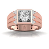 Ivana Jewels Rings Rose Gold / 14KT 1 Carat Majestic Square Solitaire Ring