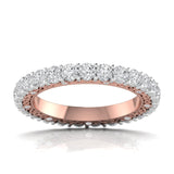 Ivana Jewels Rings Rose Gold / 14KT 2.25 Carats Round Cut Eternity Ring