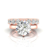 Ivana Jewels Rings Rose Gold / 14KT 2 Carat Solitaire Entwined Diamond Ring