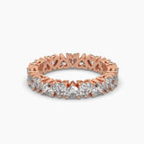 Ivana Jewels Rings Rose Gold / 14KT 3.96 Carat Heart Shape Diamond Band Ring