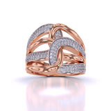 Ivana Jewels Rings Rose Gold / 14KT Classy Shimmering Cluster Ring