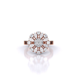 Ivana Jewels Rings Rose Gold / 14KT Daily Radiance Floral Ring