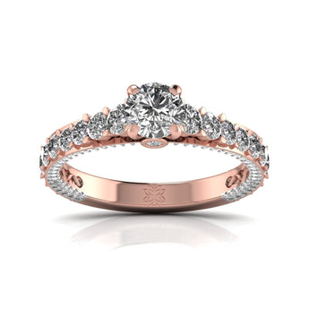 Ivana Jewels Rings Rose Gold / 14KT Diamond Infinity Sparkle