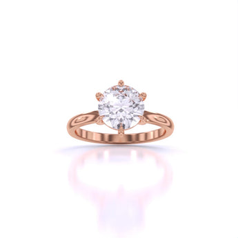 Ivana Jewels Rings Rose Gold / 14KT Everyday Elegance Solitaire