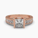 Ivana Jewels Rings Rose Gold / 14KT Fancy Princess Shape Diamond Ring