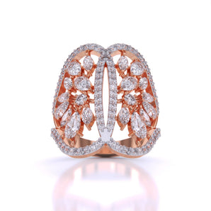Ivana Jewels Rings Rose Gold / 14KT Feminine Cocktail Ring