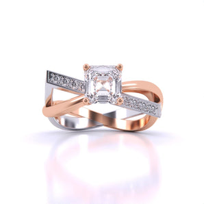 Ivana Jewels Rings Rose Gold / 14KT Infinity Engagement Ring
