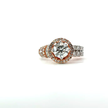 Ivana Jewels Rings Rose Gold / 14KT LuxorÃ© Vintage Allure Lab Diamond Ring