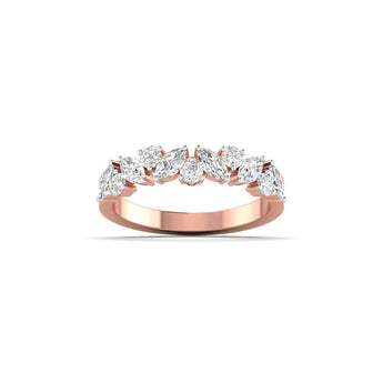 Ivana Jewels Rings Rose Gold / 14KT Luxurious Marquise Diamond Eternity Ring