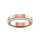 Ivana Jewels Rings Rose Gold / 14KT Round Diamonds Basel Setting Eternal Ring