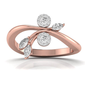 Ivana Jewels Rings Rose Gold / 14KT Ruby Empress Diamond Ring