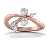 Ivana Jewels Rings Rose Gold / 14KT Ruby Empress Diamond Ring