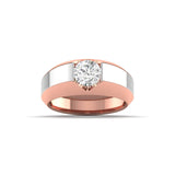 Ivana Jewels Rings Rose Gold / 14KT Timeless Men's Diamond Ring in Two-Tone