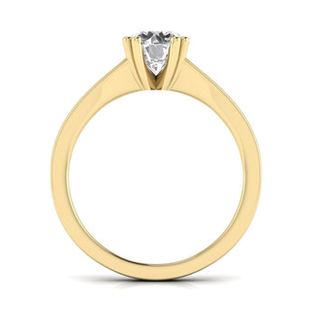 Ivana Jewels Rings Solitaire With Side Diamond Ring
