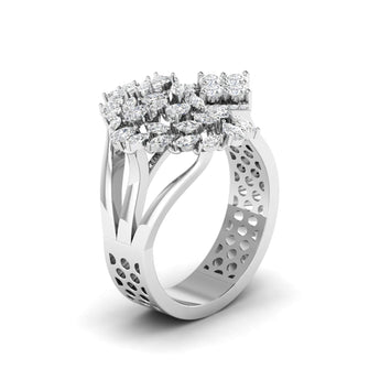 Ivana Jewels Rings Starburst Diamond Statement Ring