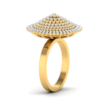 Ivana Jewels Rings Stylish Pyramid-Inspired Luxury Ring with Stunning Finish