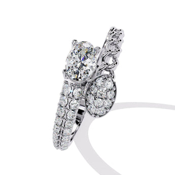 Ivana Jewels Rings Unique Two-Stone Diamond Ring