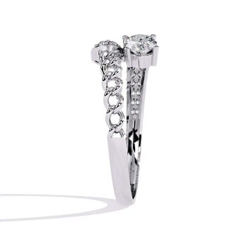 Ivana Jewels Rings Unique Two-Stone Diamond Ring