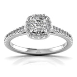 Ivana Jewels Rings White Gold / 14KT 0.70 Carat Radiant Glow