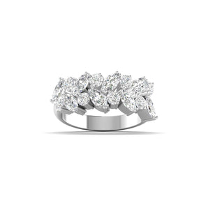 Ivana Jewels Rings White Gold / 14KT 0.89 Cts Marquise-Cut Diamond Eternity Ring