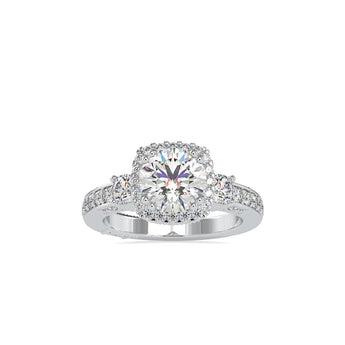 Ivana Jewels Rings White Gold / 14KT 1.75 Carat Round Solitaire Diamond Verragio Insignia Engagement Ring