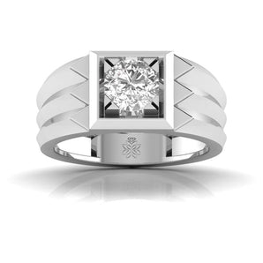 Ivana Jewels Rings White Gold / 14KT 1 Carat Majestic Square Solitaire Ring
