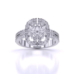 Ivana Jewels Rings White Gold / 14KT 1 Carat Solitaire Fashion Ring