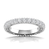 Ivana Jewels Rings White Gold / 14KT 2.25 Carats Round Cut Eternity Ring