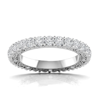 Ivana Jewels Rings White Gold / 14KT 2.25 Carats Round Cut Eternity Ring
