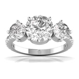 Ivana Jewels Rings White Gold / 14KT 2 Carat Three Stone Classic Ring