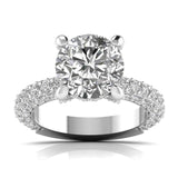 Ivana Jewels Rings White Gold / 14KT 3.5 Carat Solitaire Diamond Channel Setting Ring