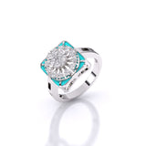 Ivana Jewels Rings White Gold / 14KT Azure Embrace Ring
