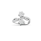 Ivana Jewels Rings White Gold / 14KT Bridal Diamond Floral Cluster Ring