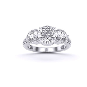 Ivana Jewels Rings White Gold / 14KT Centre Solitaire Diamond Engagement Ring