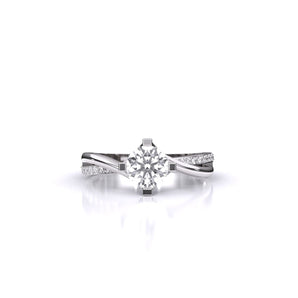 Ivana Jewels Rings White Gold / 14KT Classic Ally Diamond Ring