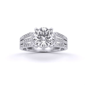 Ivana Jewels Rings White Gold / 14KT Classic Solitaire Diamond Ring